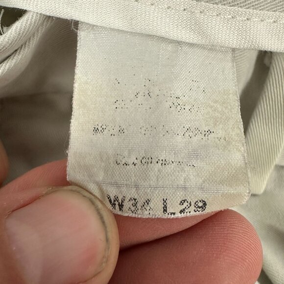 Dockers Mens Khaki Pleated Front Chino Pants W34 L29 - Picture 4 of 5